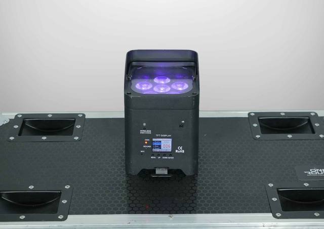 12 Hex RGBAWUV Battery Powered Uplight