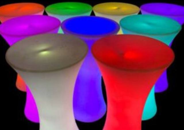 Glow Furniture (Tables) for hire