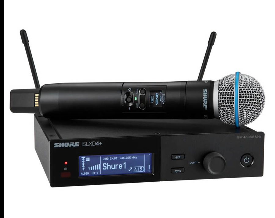 Shure SLX-D with Beta 87A Handheld for hire