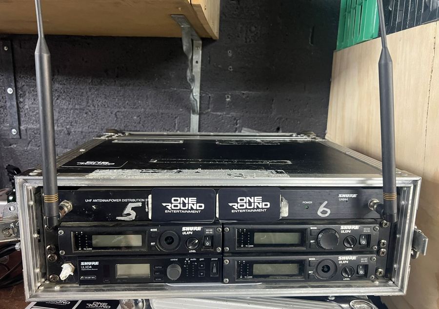 4 × Shure ULXD Wireless Microphone Kit for hire